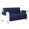 Cover Bonanza Indoor Loveseat Slipcover, Navy/Tan, 54"Wx21"Dx25"H 51-007-015501-EC - alternate 1